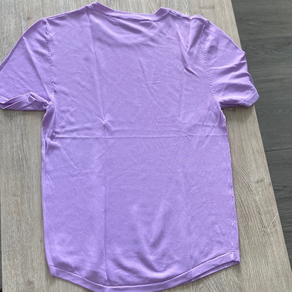 Zara Lilac Short Sleeve Top - Picture 2 of 6